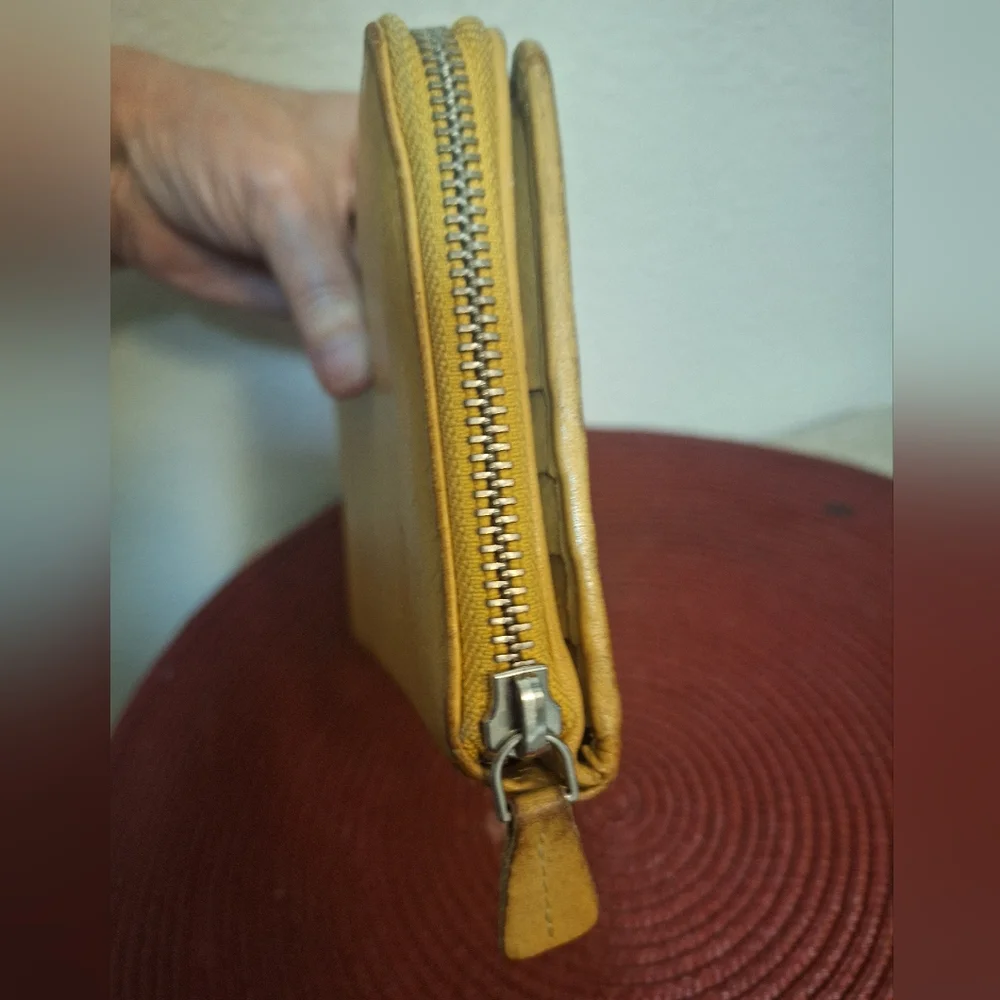 Yellow  And Floral Women's Wallet